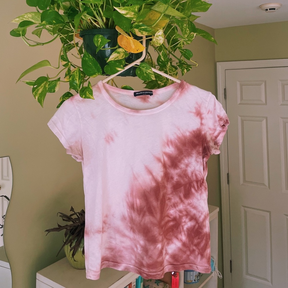 Brandy Melville Tie-Dye Mason Cropped Tee
